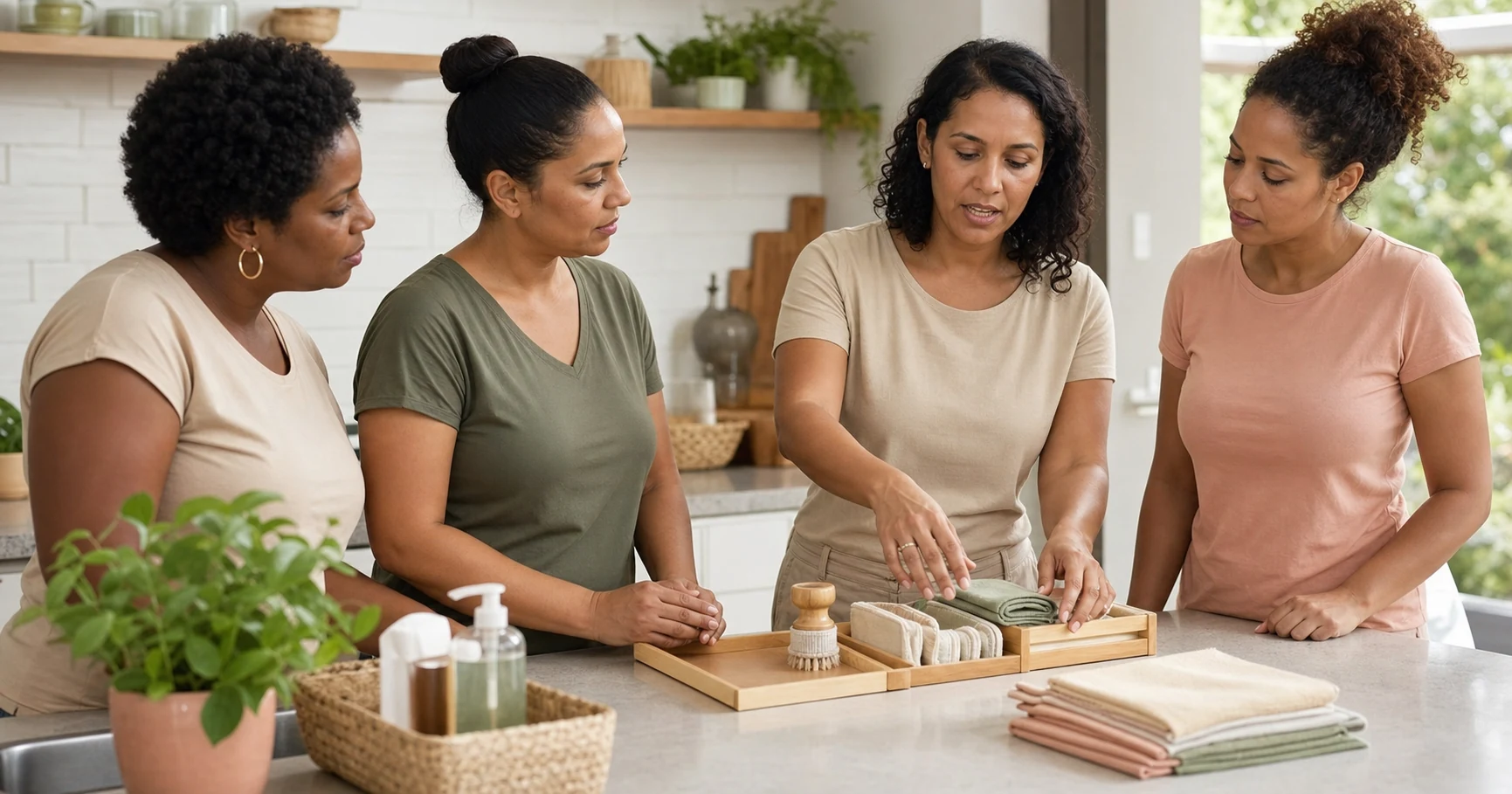 Treinamento prático de organização e cuidados domésticos
